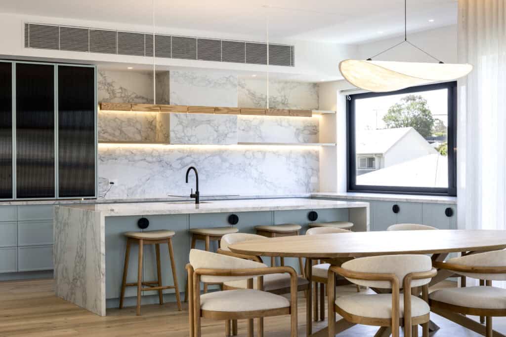 Custom architectural home built in Torquay by Spicer Building