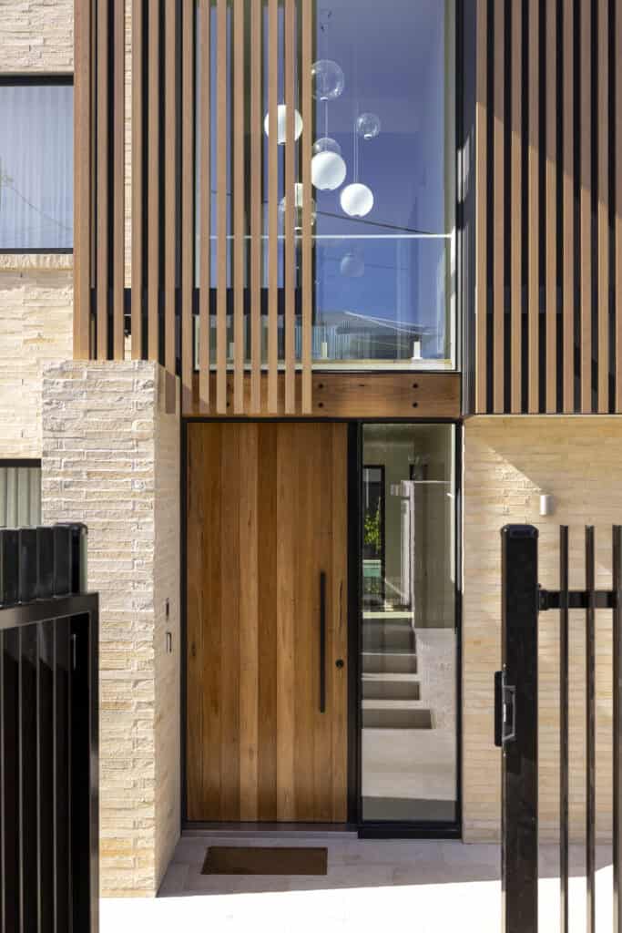 Contemporary custom home in Torquay with coastal landscaping